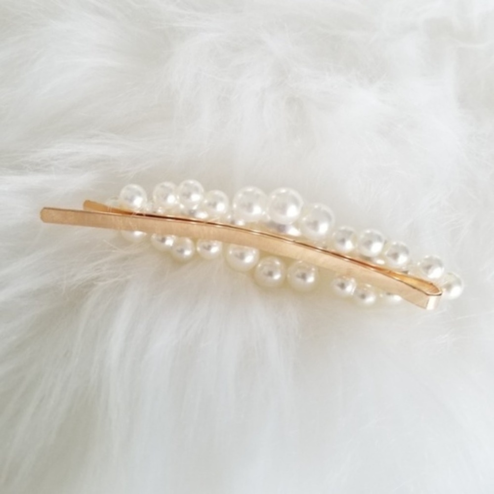 HAIR PIN FAUX PEARLS - Picture 4 of 4